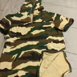 Hudson hooded short sleeve camo